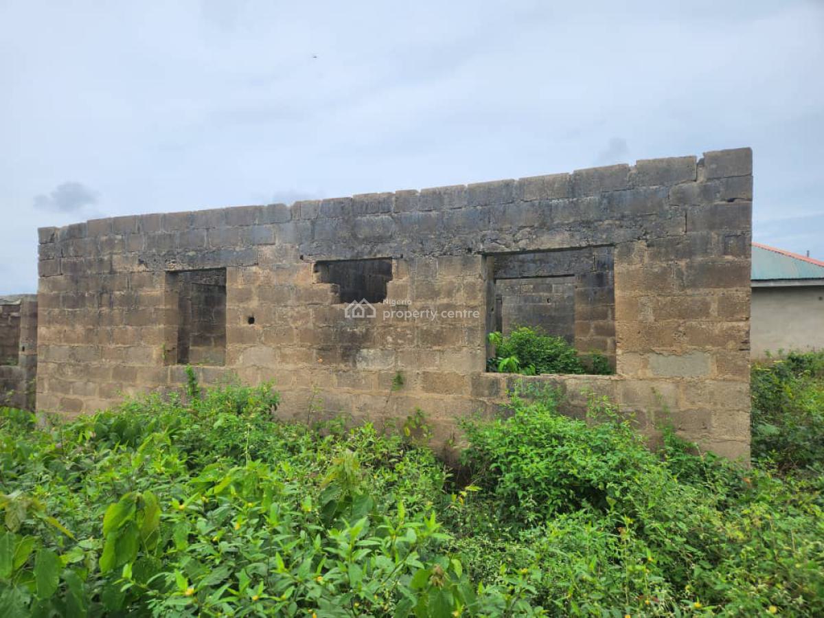 an Uncompleted Bungalow on Half Plot of Land, Maje, Soka, Ibadan, Oyo, Detached Bungalow for Sale