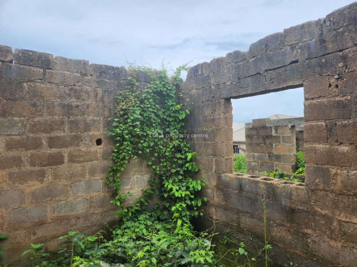 an Uncompleted Bungalow on Half Plot of Land, Maje, Soka, Ibadan, Oyo, Detached Bungalow for Sale