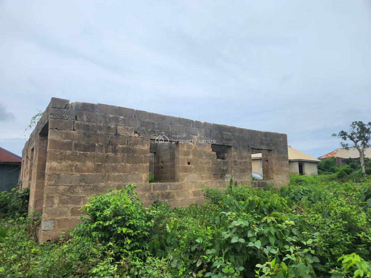 an Uncompleted Bungalow on Half Plot of Land, Maje, Soka, Ibadan, Oyo, Detached Bungalow for Sale