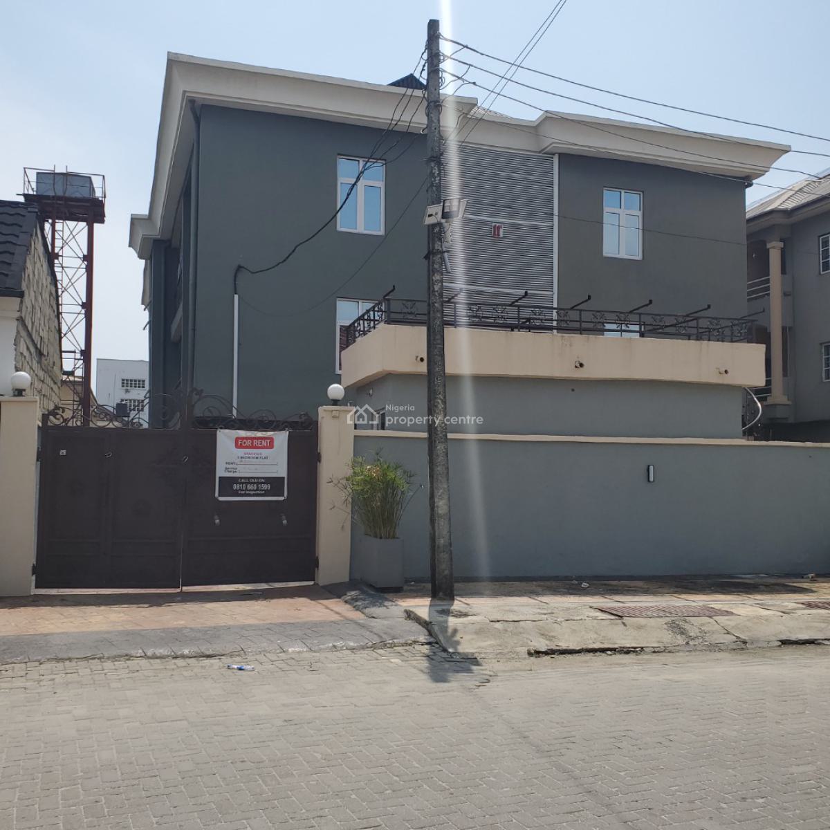 Beautiful 3 Bedroom Apartment Within a Serene Estate, Chevron, Lekki, Lagos, Flat / Apartment for Rent