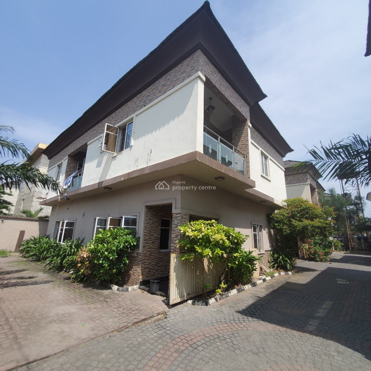 Stunning 4 Bedroom Duplex with a Bq in a Secured Estate, Chevron, Lekki, Lagos, House for Rent