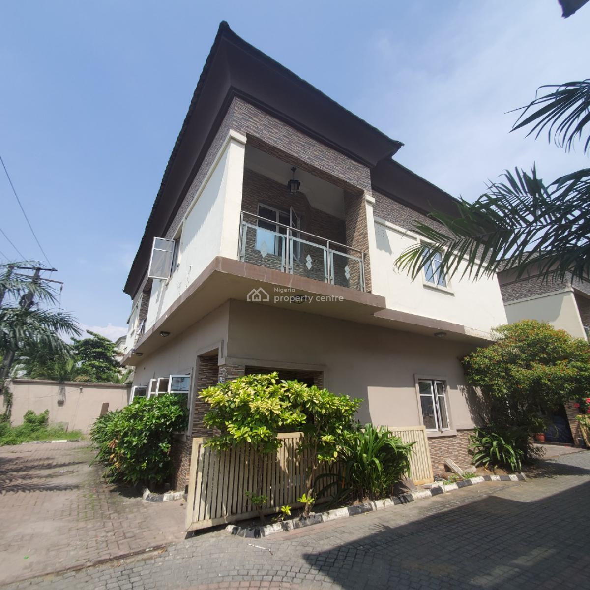 Stunning 4 Bedroom Duplex with a Bq in a Secured Estate, Chevron, Lekki, Lagos, House for Rent