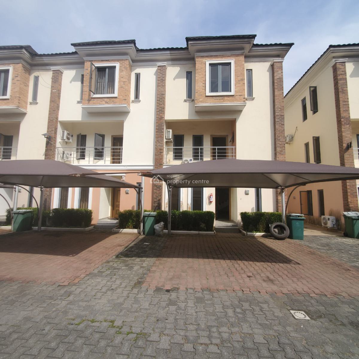 Beautiful 4 Bedroom Duplex with a Bq in a Secured Estate, Chevron, Lekki, Lagos, House for Rent