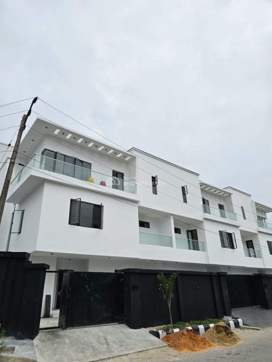 Outstanding 4 Bedroom Terrace Duplex with Bq and Self Compound, Ikate, Lekki, Lagos, Terraced Duplex for Sale