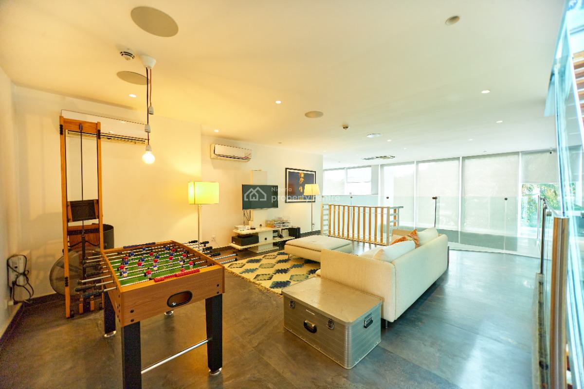 Luxurious Smart Home 4 Bedroom Terrance Duplex with 2 Room Bq & Pool, Ikoyi, Lagos, Terraced Duplex for Rent