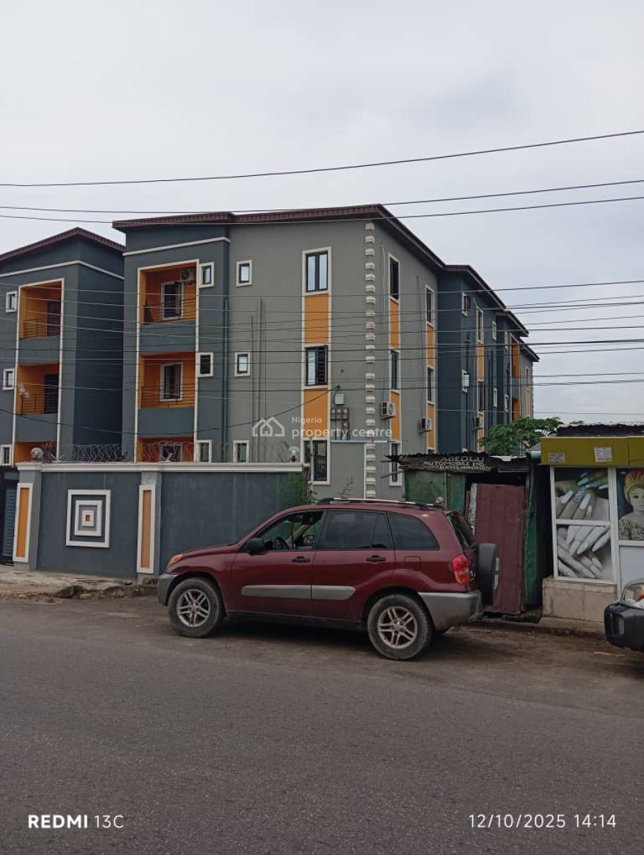 Spacious 3 Bedroom Flat with a Room Serviced Quarter., Soluyi, Gbagada, Lagos, Block of Flats for Sale