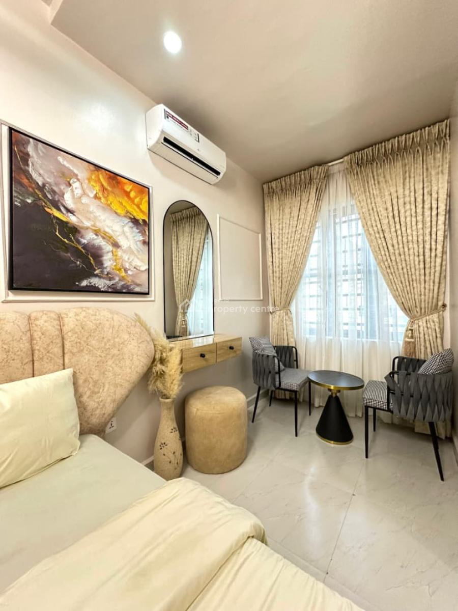 Luxury Cozy 3 Bedroom Furnished and Service Duplex with Pool, Spg Road, Ologolo, Lekki, Lagos, Terraced Duplex Short Let