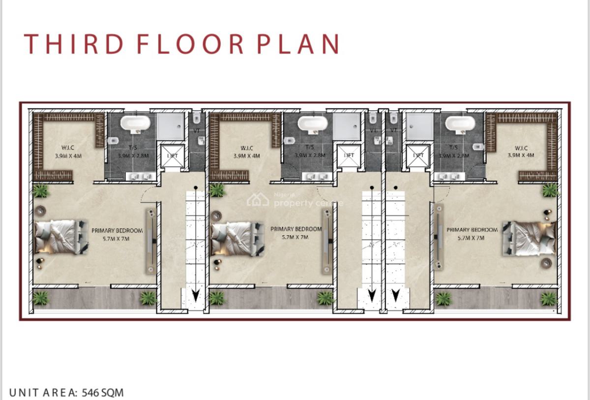 Offplan 5 Bedroom Terrace with Bq (pilling Done), Banana Island Estate, Banana Island, Ikoyi, Lagos, Terraced Duplex for Sale