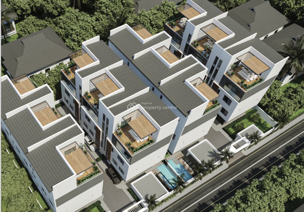 Offplan 5 Bedroom Terrace with Bq (pilling Done), Banana Island Estate, Banana Island, Ikoyi, Lagos, Terraced Duplex for Sale