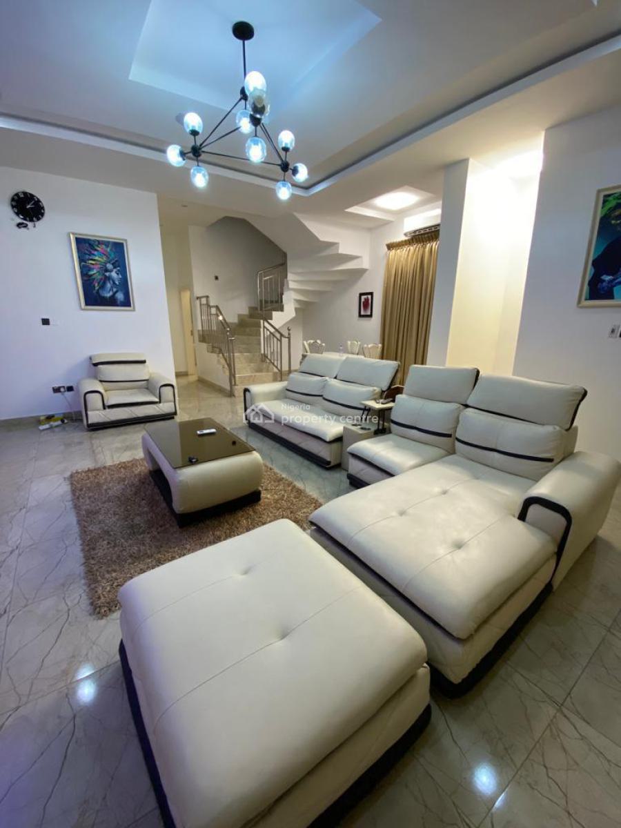 Furnished 5 Bedroom Fully Detached with Bq & Security House, in an Estate, Osapa, Lekki, Lagos, Detached Duplex for Sale