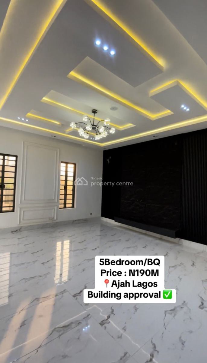 5 Bedroom Fullydetached Duplex, Ajah, Lagos, Detached Duplex for Sale