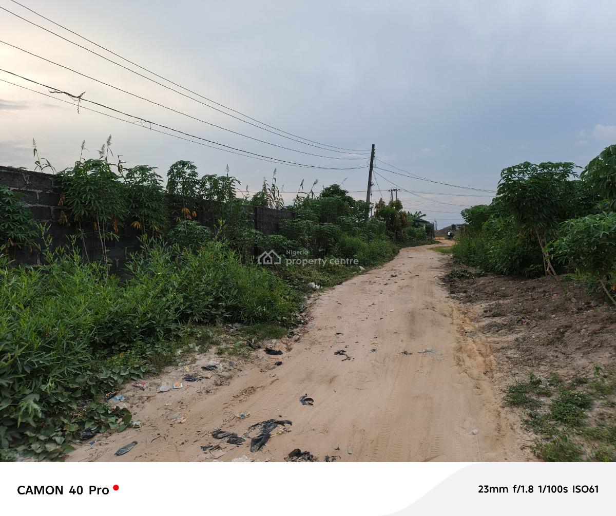 Full Plot of Dry, Level & Fence Land, Second Plot to The Main Road, Serene Gated Street, Off Offin Road, Igbogbo, Ikorodu, Lagos, Residential Land for Sale