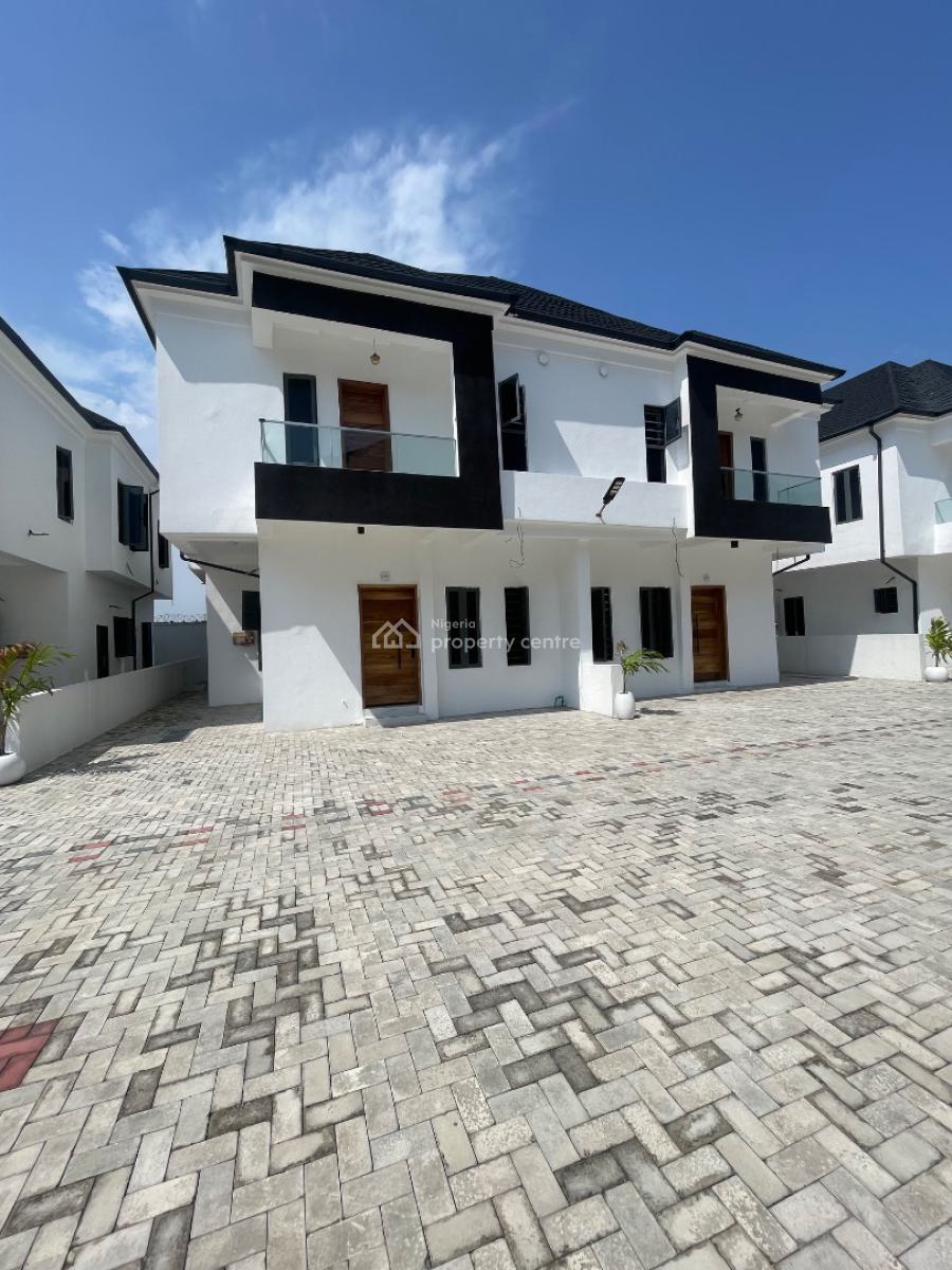4 Bedroom Semi-detached Duplex + Bq in a Communal Living Space, Situated in a Well Developed Area, Vgc, Lekki, Lagos, Semi-detached Duplex for Sale
