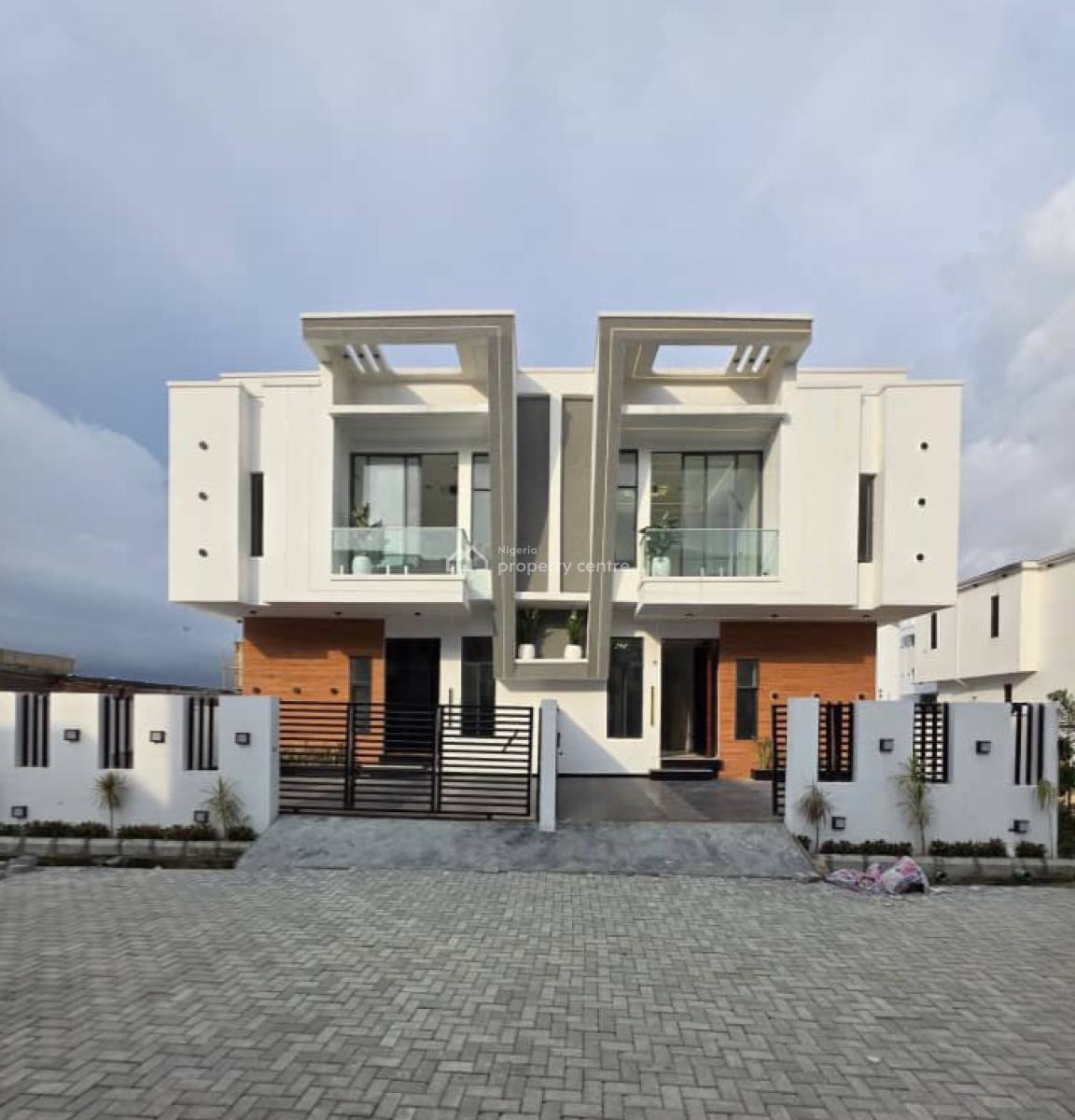 Executive,well Built 4 Bedroom Semi-detached Duplex with Bq, Ajah, Lekki Phase 2, Lekki, Lagos, Semi-detached Duplex for Sale
