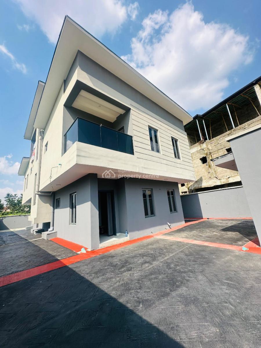 Breathtaking 5 Bedroom Fully Detached Duplex Plus Bq, Stunningly Designed Home with Bq in a Secured Estate, Gra Phase 2, Magodo, Lagos, Detached Duplex for Sale