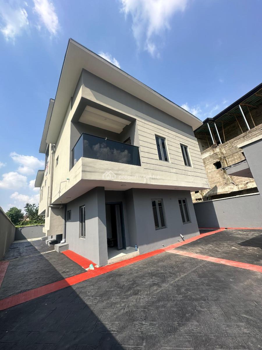 Breathtaking 5 Bedroom Fully Detached Duplex Plus Bq, Stunningly Designed Home with Bq in a Secured Estate, Gra Phase 2, Magodo, Lagos, Detached Duplex for Sale