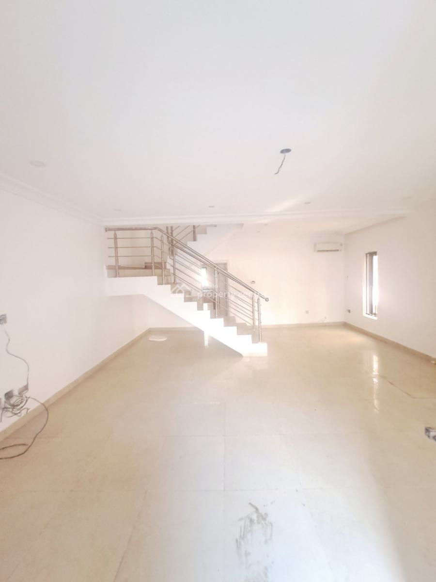 Well Built Serviced 4 Bedroom Terrace with Pool and Bq, Chevron, Lekki, Lagos, Terraced Duplex for Rent