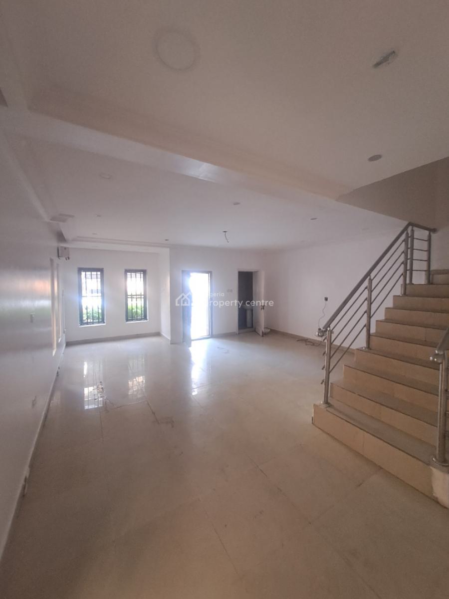 Well Built Serviced 4 Bedroom Terrace with Pool and Bq, Chevron, Lekki, Lagos, Terraced Duplex for Rent
