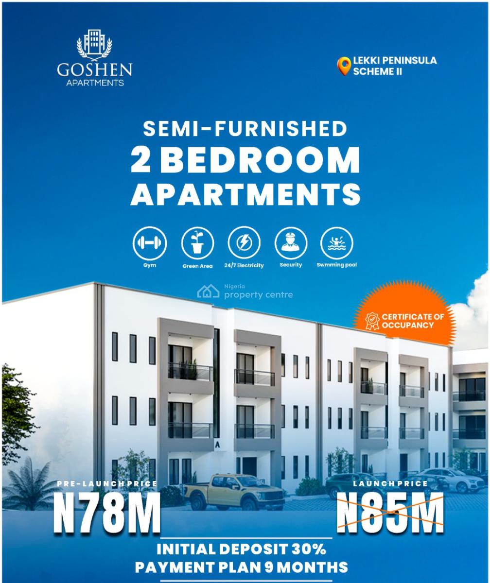 Luxury 2 Bedroom Apartment, Lekki Peninsula, Lekki, Lagos, Flat / Apartment for Sale