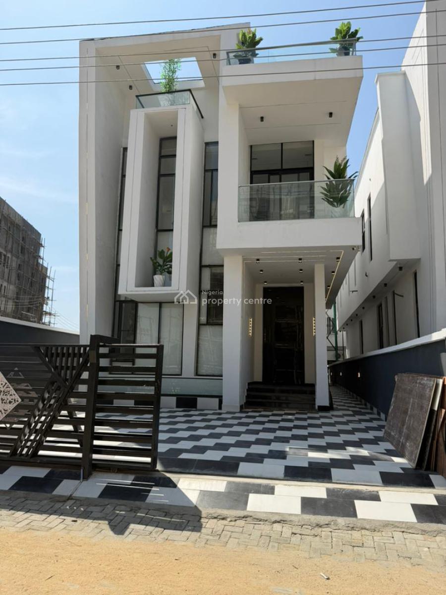 Beautiful 5 Bedroom Duplex with a Bq and a Pool, Chevron, Lekki, Lagos, House for Sale