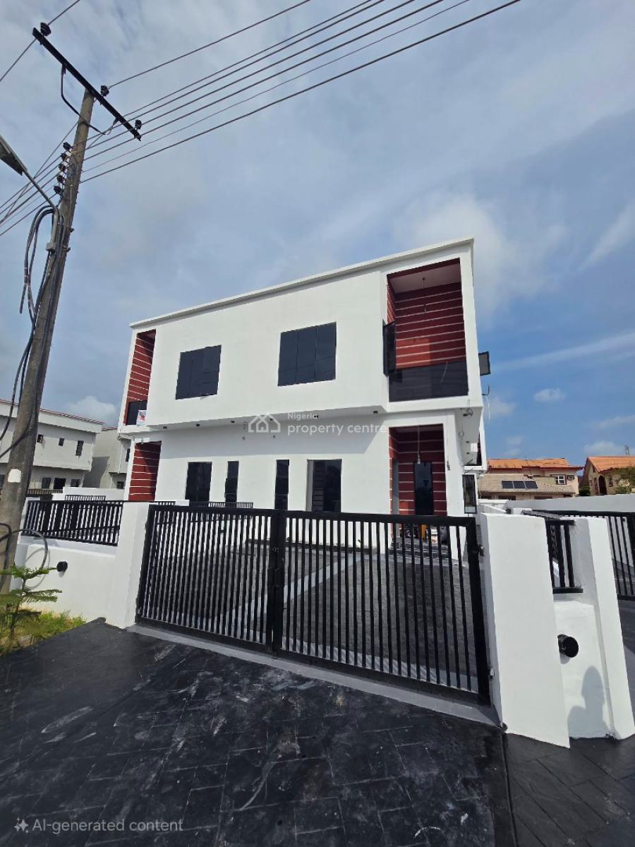 4 Bedroom Semi Detached Duplex in a Serene Neighborhood, Sangotedo, Ajah, Lagos, Semi-detached Duplex for Sale