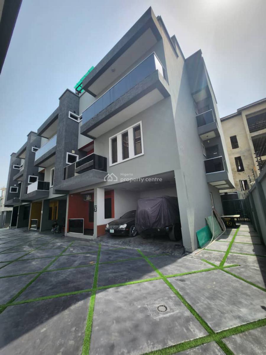 5 Bedroom Terrace Duplex with Bq, Ikate, Lekki, Lagos, Terraced Duplex for Rent
