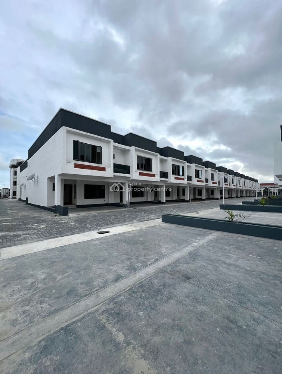 4 Bedroom Terraced Duplex in a Serviced Estate, Beach Resort Estate, Osapa, Lekki, Lagos, House for Sale