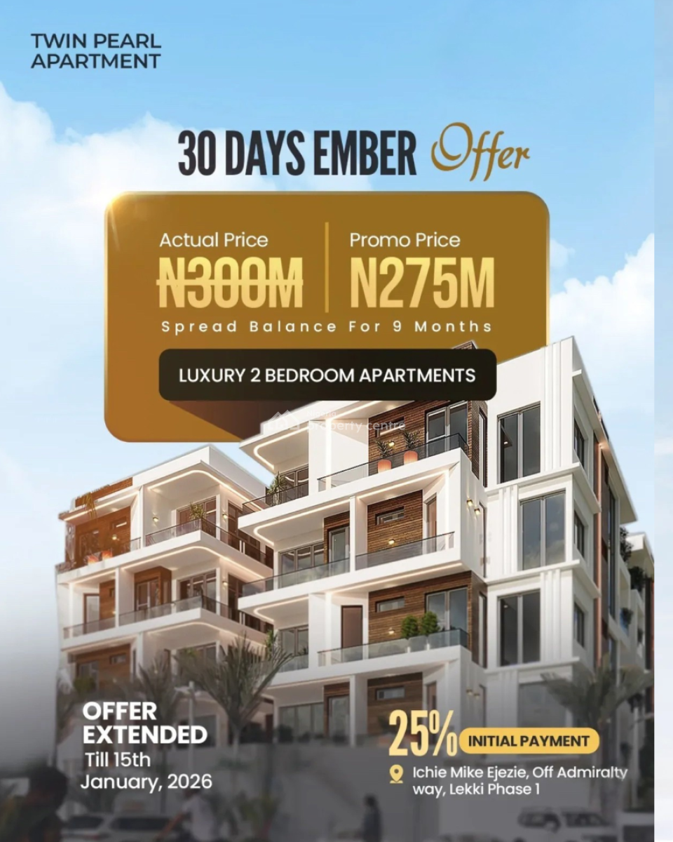 Luxury 2 Bedroom Apartment with Swimming Pool, Elevator, a Gym, Lekki Phase 1, Lekki, Lagos, Flat / Apartment for Sale