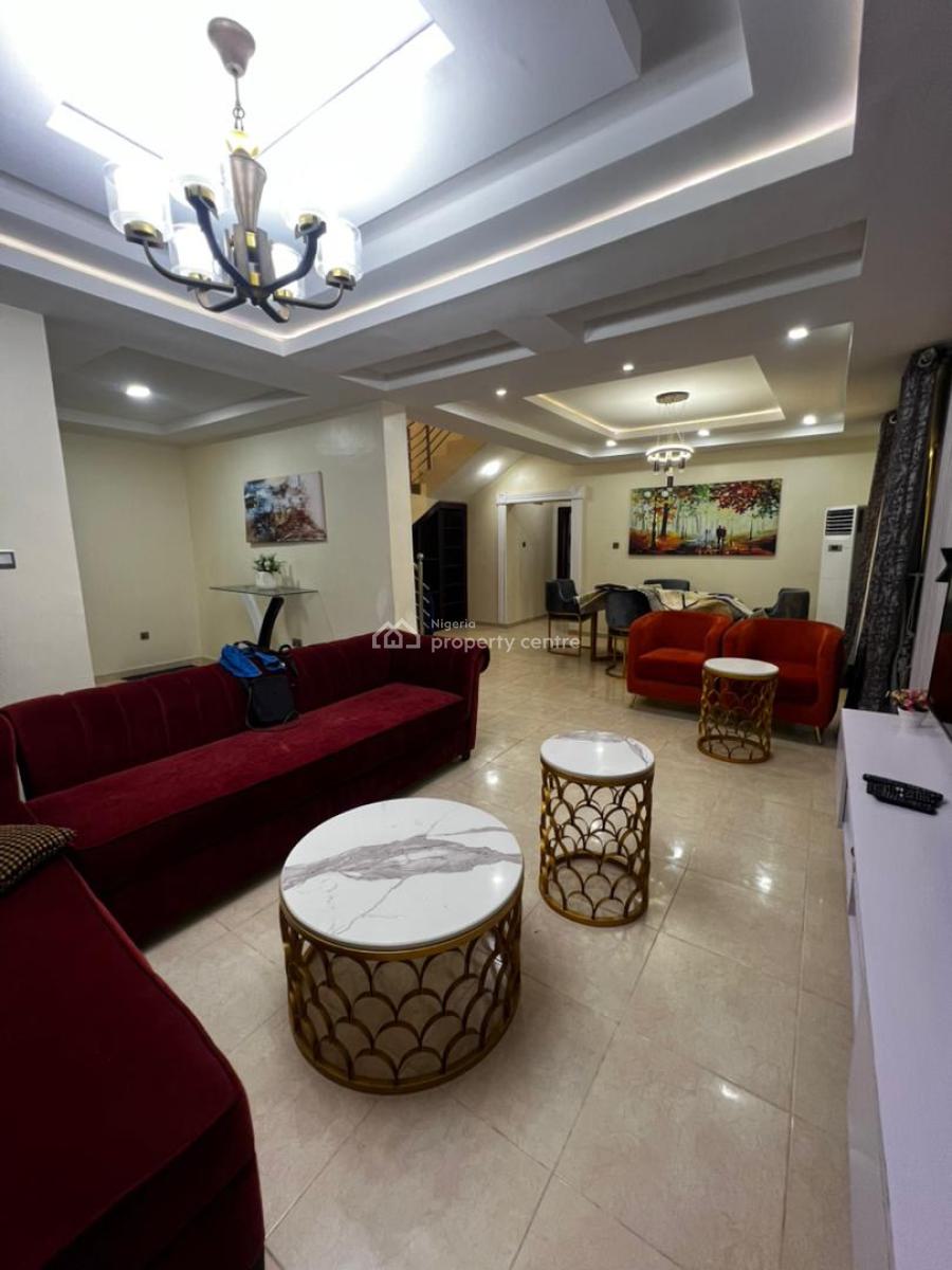 Fully Serviced & Furnished Lovely Four Bedroom Semi Detached and Bq, Ikate, Lekki, Lagos, Flat / Apartment for Rent