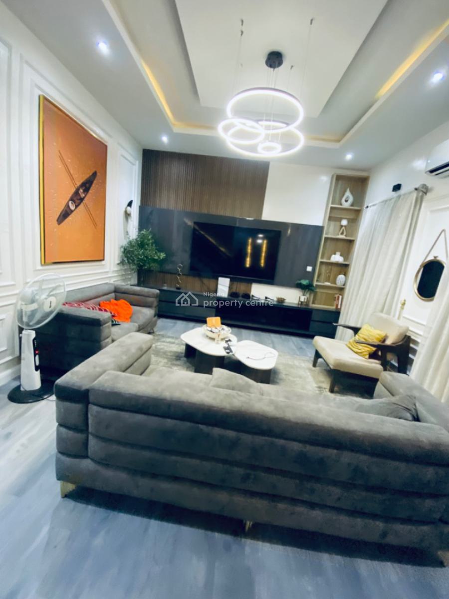 Beautiful Furnished 4 Bedrooms Terrace Duplex with an Inverter, Orchid Road Lekki, Lekki Phase 2, Lekki, Lagos, Terraced Duplex for Rent