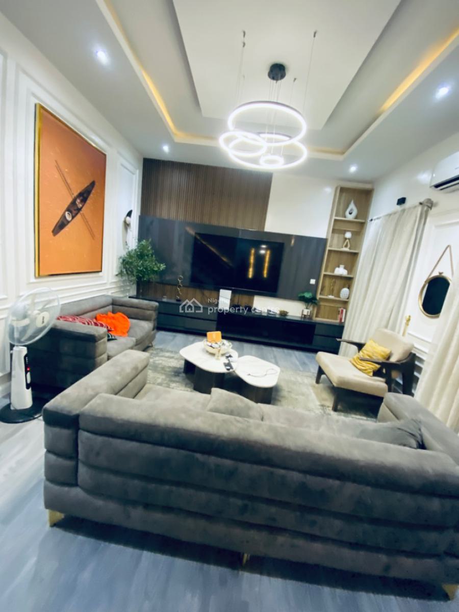 Beautiful Furnished 4 Bedrooms Terrace Duplex with an Inverter, Orchid Road Lekki, Lekki Phase 2, Lekki, Lagos, Terraced Duplex for Rent