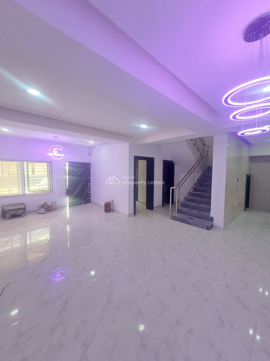 Newly Built 4 Bedroom Terrace with Bq, Gym House in Gated Estate, Chevron, Lekki, Lagos, Terraced Duplex for Rent