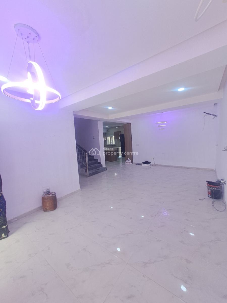 Newly Built 4 Bedroom Terrace with Bq, Gym House in Gated Estate, Chevron, Lekki, Lagos, Terraced Duplex for Rent