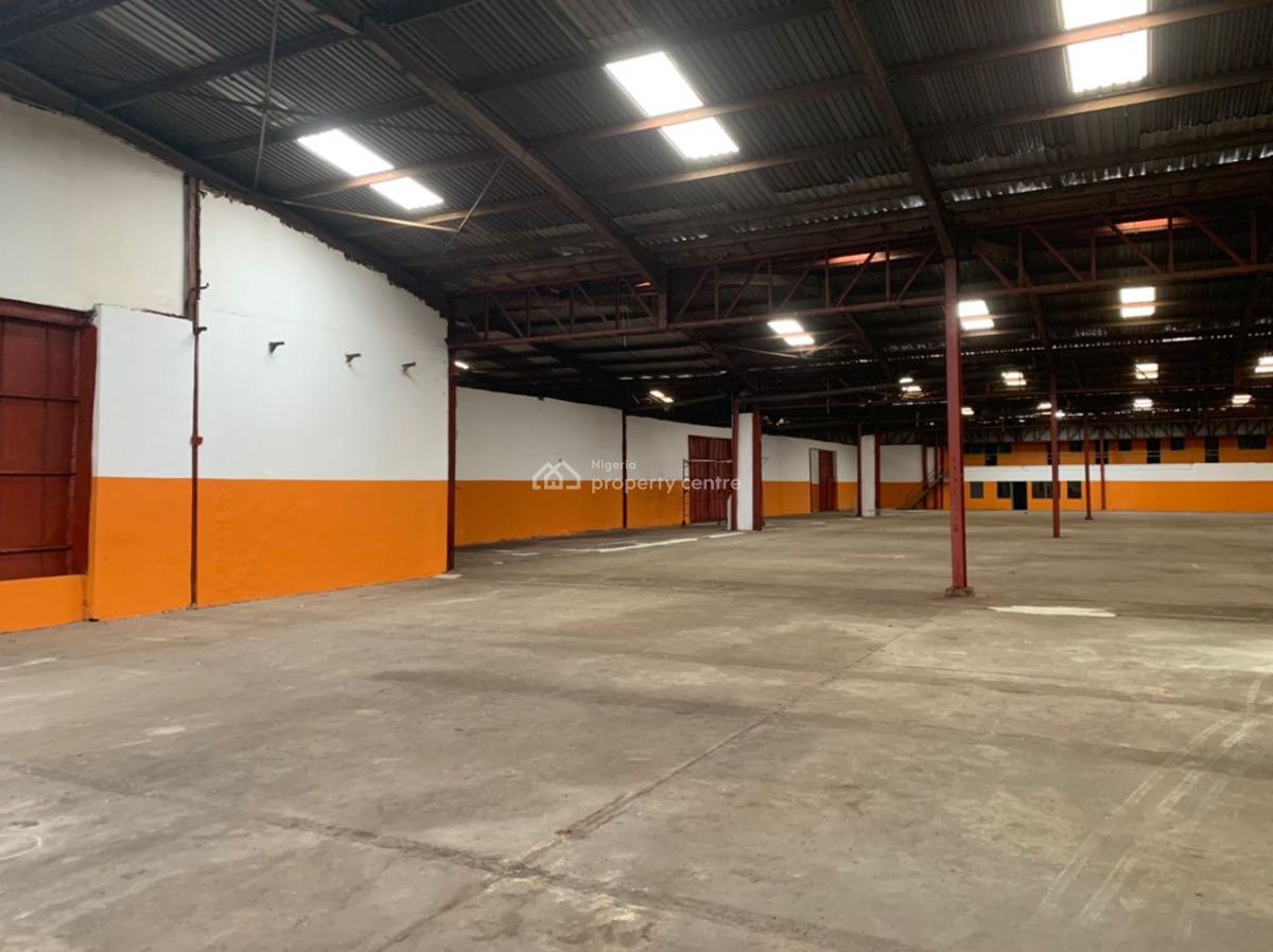 Warehouse Measuring 73,000sqft, Industrial Estate Off Acme Road, Ikeja, Lagos, Warehouse for Rent