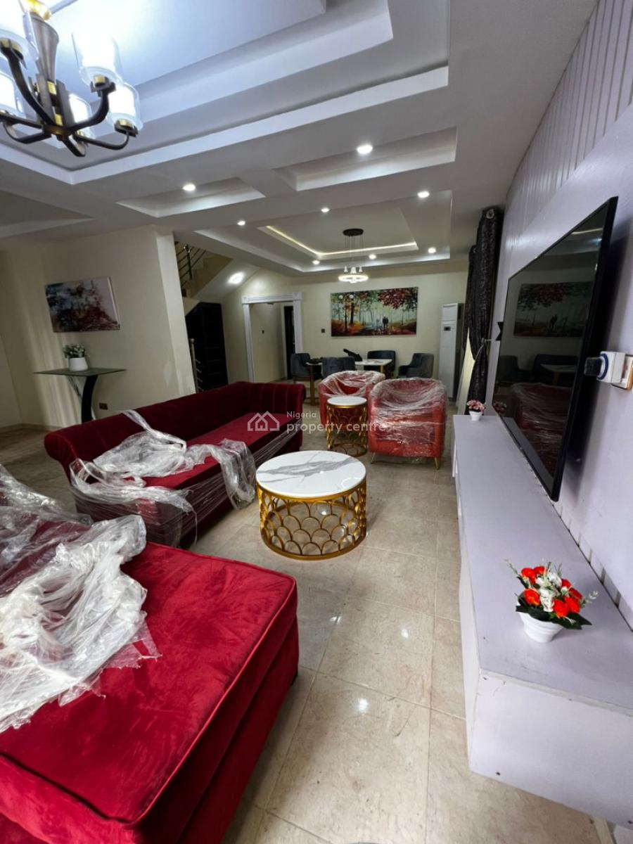 Fully Furnished 4 Bedroom Semi Detached Duplex with Bq & Ample Parking, Off Nike Art Gallery Road, Ikate, Lekki, Lagos, Semi-detached Duplex for Rent