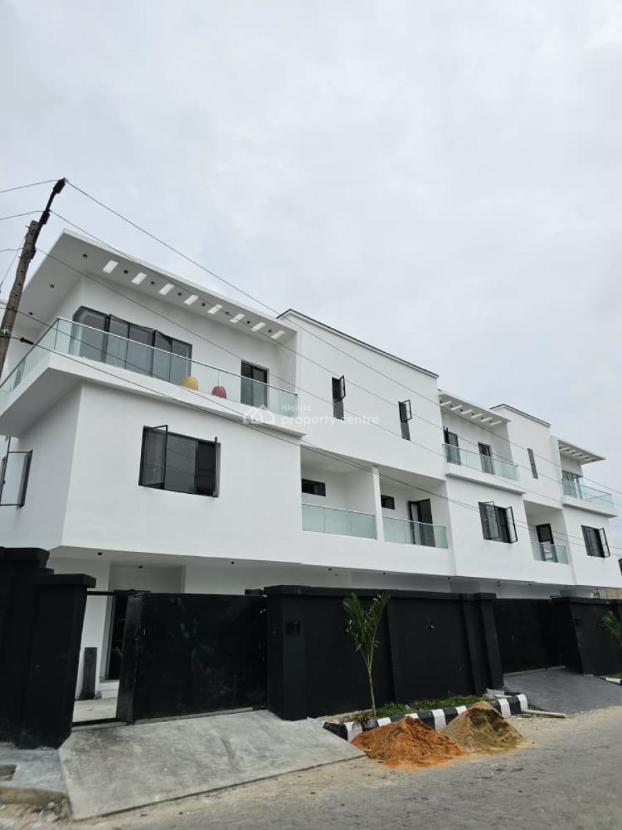 Exclusive 4 Bedroom Terrace Triplex with Bq & Self Compound, Ikate, Lekki, Lagos, House for Sale