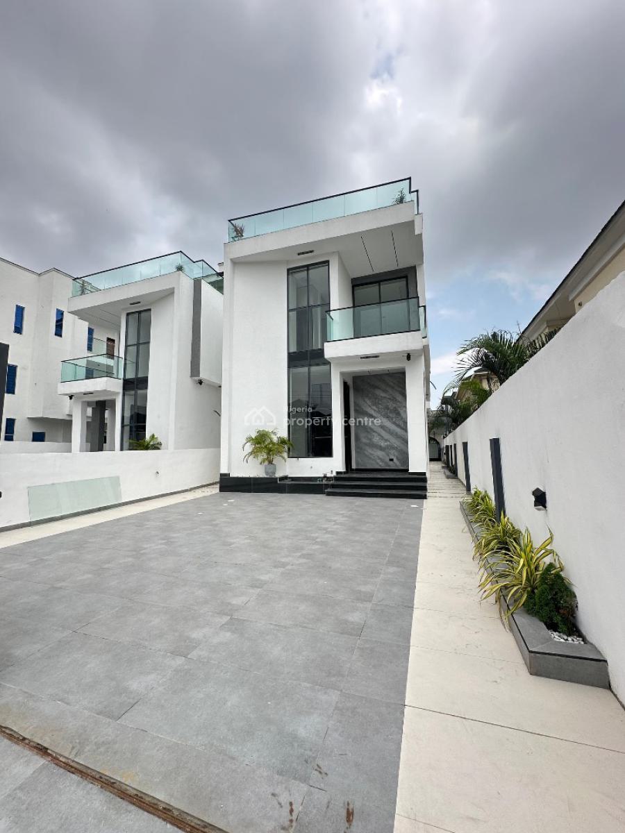 Exquisite Spacious 5 Bedroom Fully Detached Duplex with Bq, Chevron, Lekki, Lagos, Detached Duplex for Sale