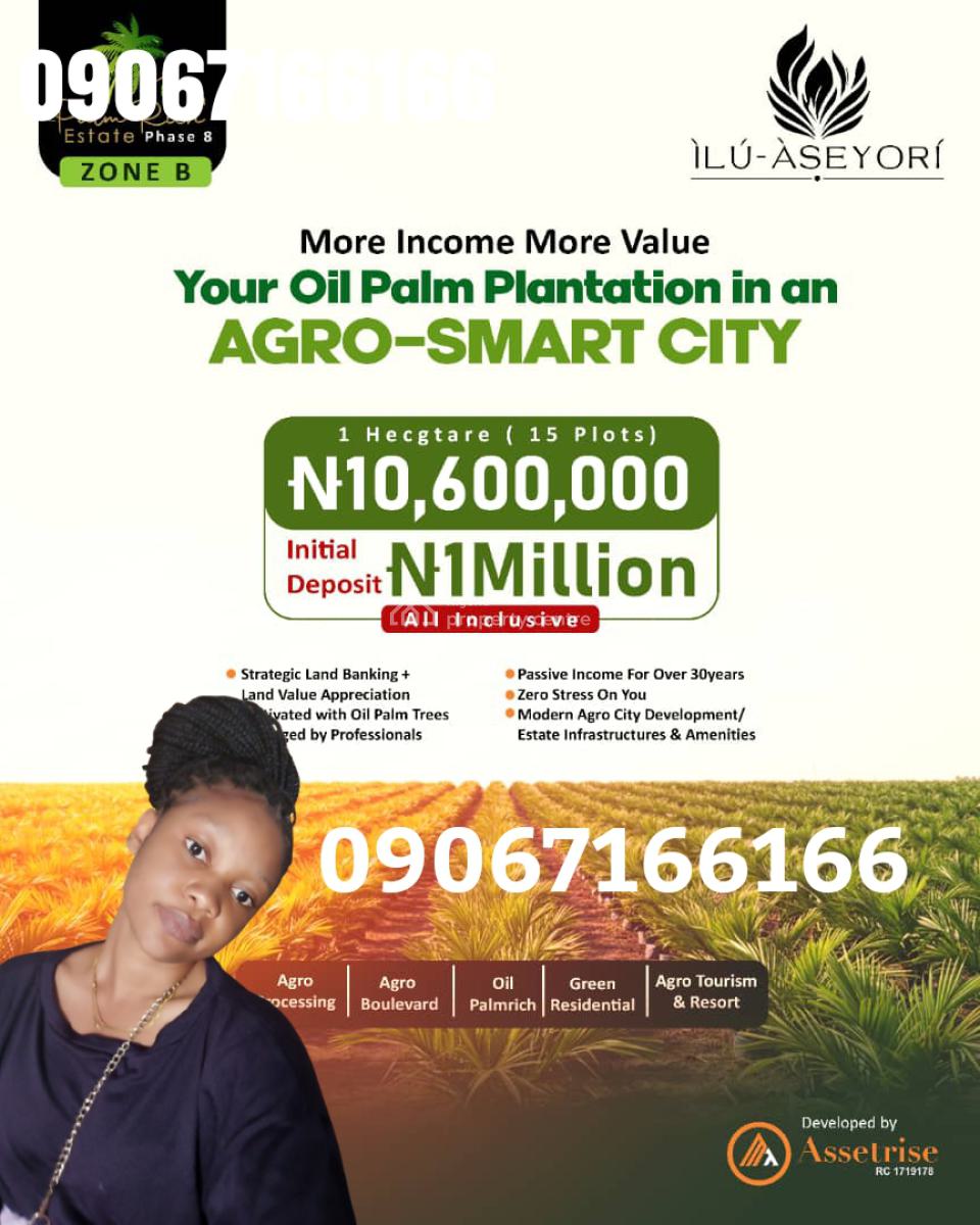 Plam Oil Is The New Gold!! Own an Oil Plantation Without The Street., 30-50 Years Earnings on Roi @ Ilu-aseyori, Ewekoro, Ogun, Mixed-use Land for Sale