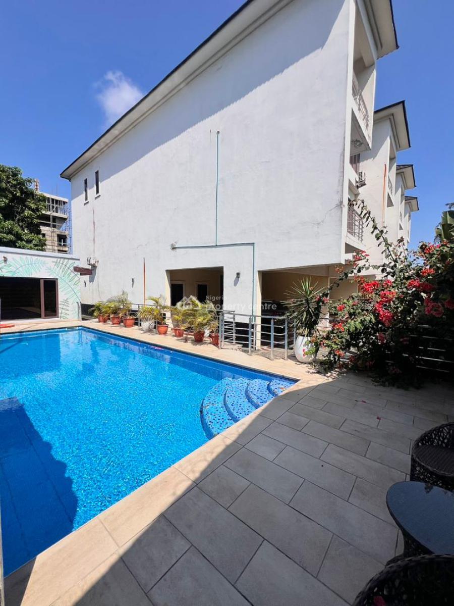 Spacious Furnished 4 Bedroom Terrace with Swimming Pool, Victoria Island (vi), Lagos, Terraced Duplex for Rent