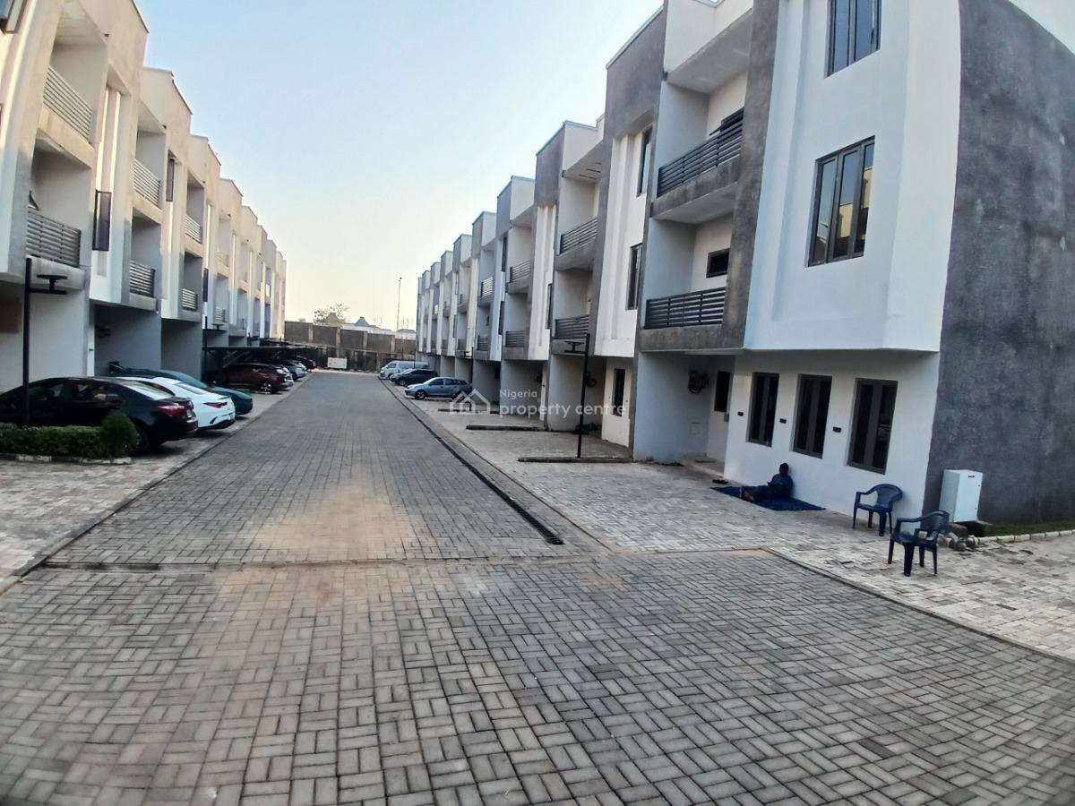 Newly Built 4 Bedroom Terace Duplex with Bq, By Nnpc, Guzape District, Abuja, Terraced Duplex for Rent