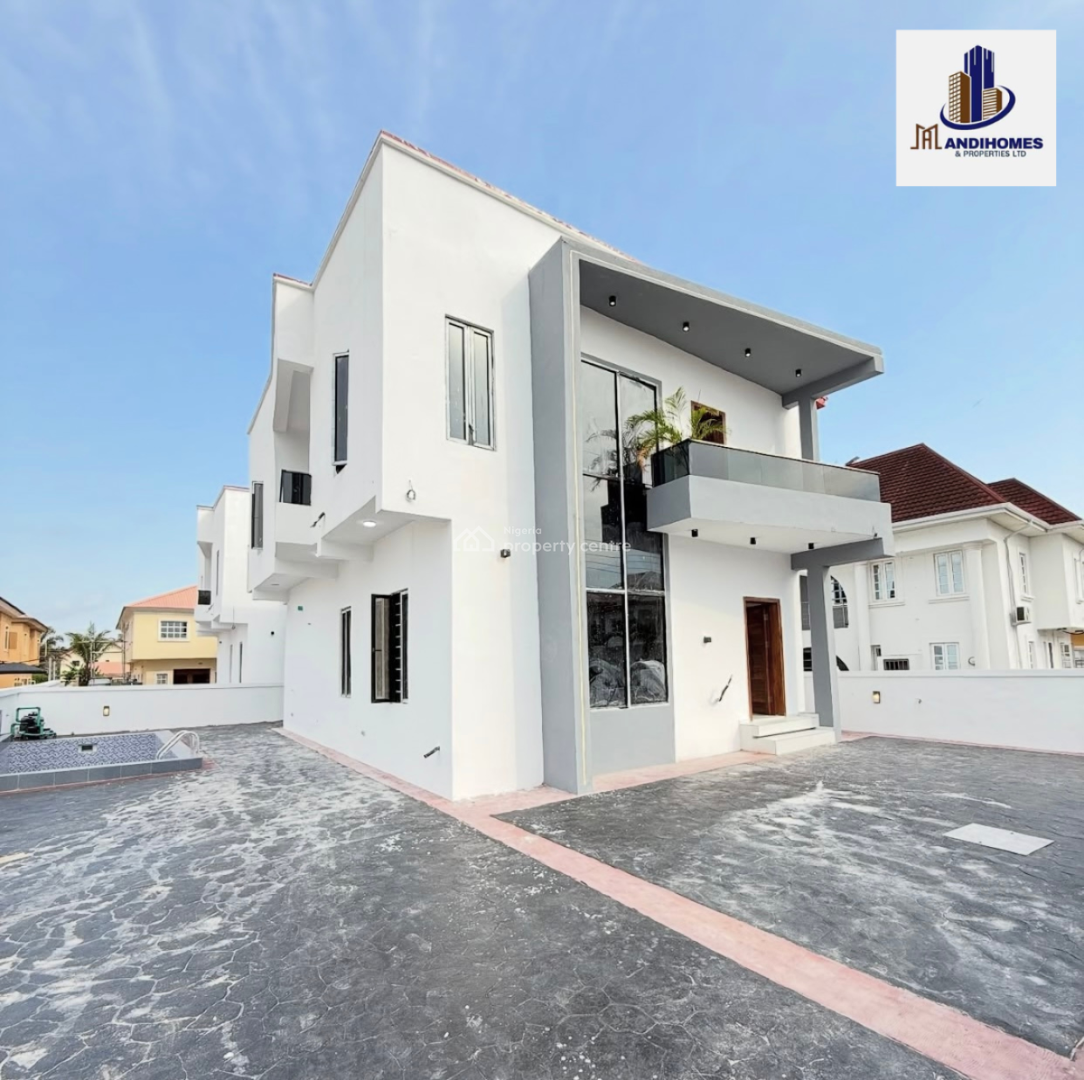 4 Bedroom Detached Duplex with a Box Room and Swimming Pool, Sangotedo, Ajah, Lagos, Detached Duplex for Sale