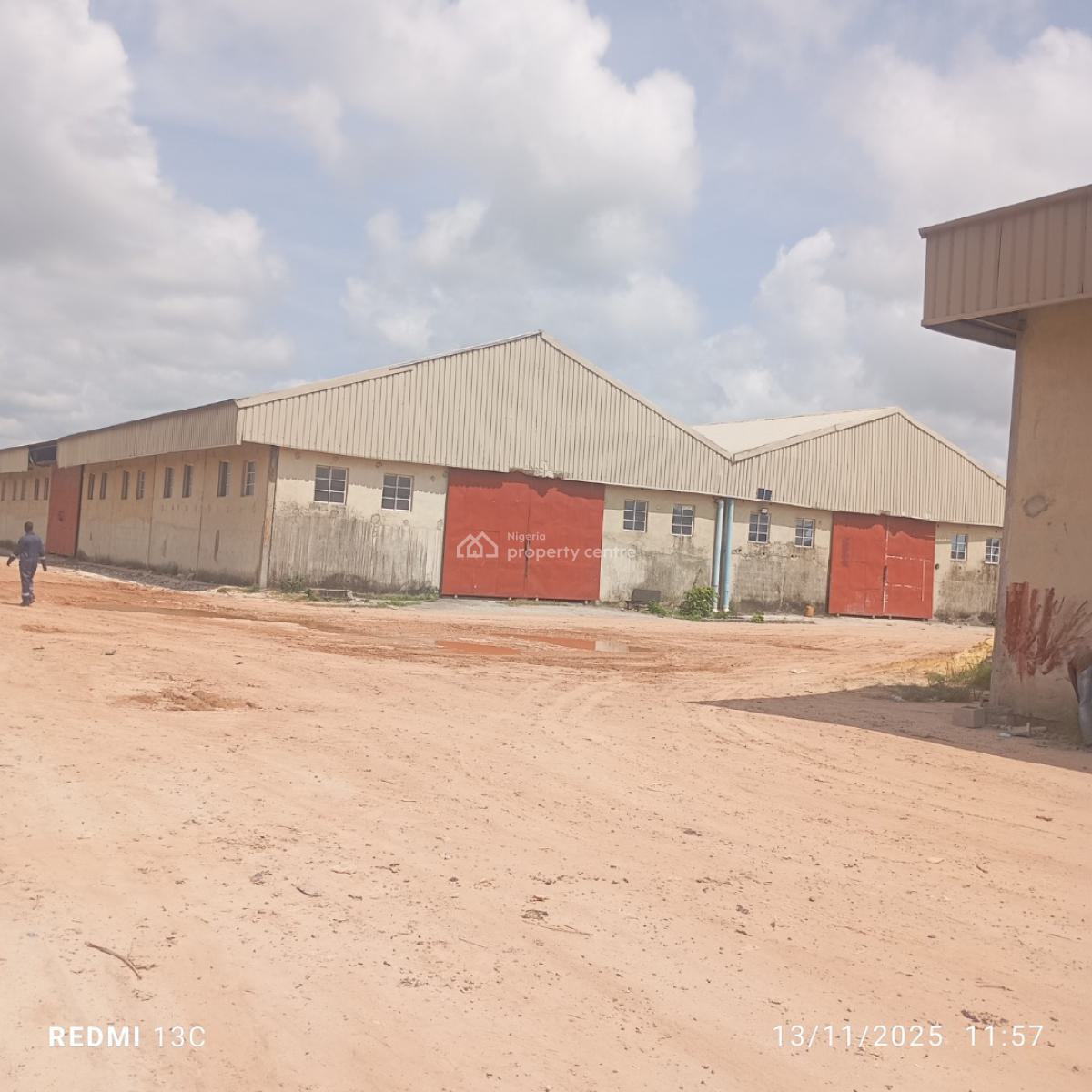 Large Bay Wharehouse in an Industrialized Area, Lekki Free Trade Zone, Lekki, Lagos, Warehouse for Rent