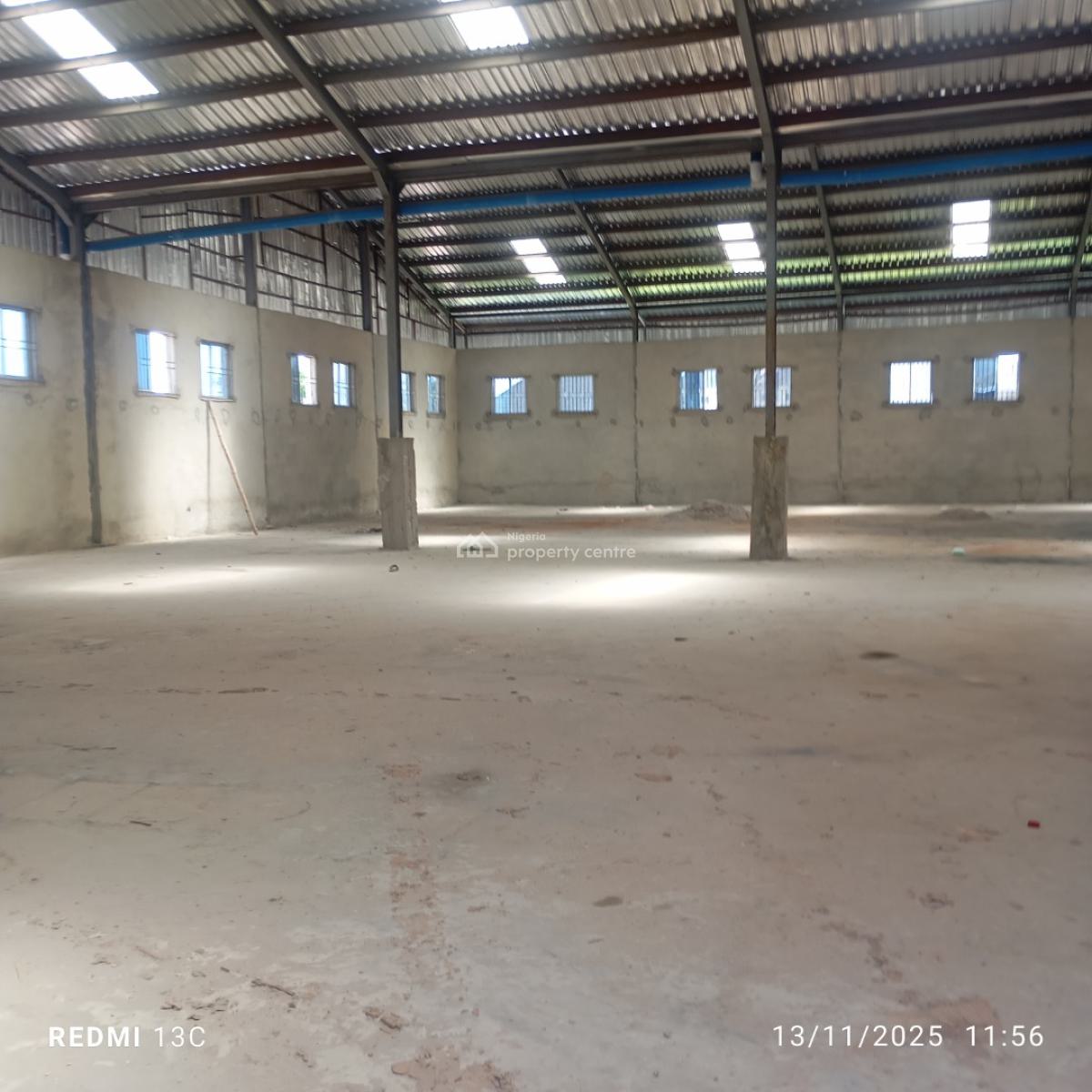 Large Bay Wharehouse in an Industrialized Area, Lekki Free Trade Zone, Lekki, Lagos, Warehouse for Rent