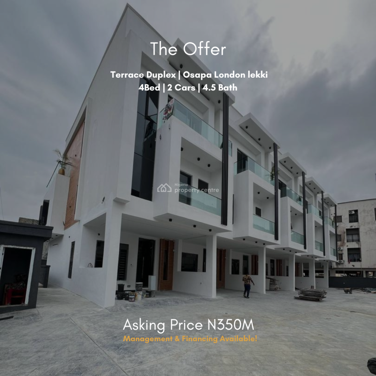Newly Built 4 Bedroom Terraced Duplex, Osapa, Lekki, Lagos, Terraced Duplex for Sale