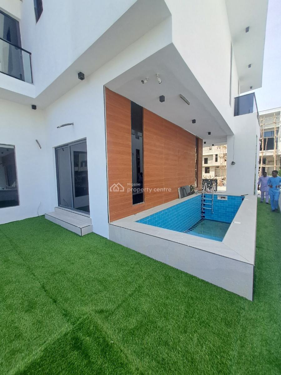 Newly Built 5 Bedroom Detached with Bq, Cinema, Pool, Chevron, Lekki, Lagos, Detached Duplex for Sale
