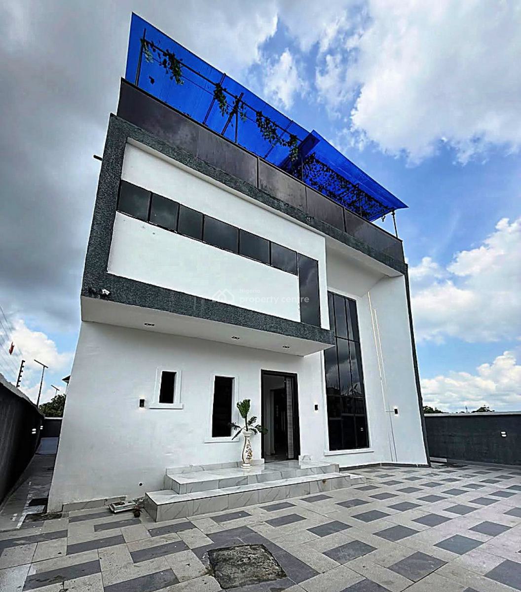 Contemporary 4 Bedroom Duplex with Cinema and Roof Top Terrace, Agip Estate, Rumueme, Port Harcourt, Rivers, Detached Duplex for Sale