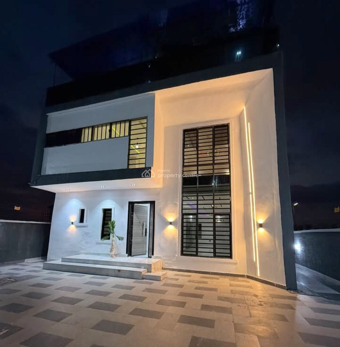 Contemporary 4 Bedroom Duplex with Cinema and Roof Top Terrace, Agip Estate, Rumueme, Port Harcourt, Rivers, Detached Duplex for Sale