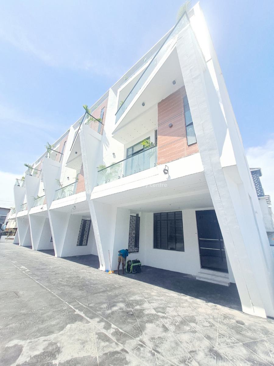 Newly Built 5 Units of 4 Bedroom Terrace with Bq, Ikate, Lekki, Lagos, Terraced Duplex for Sale