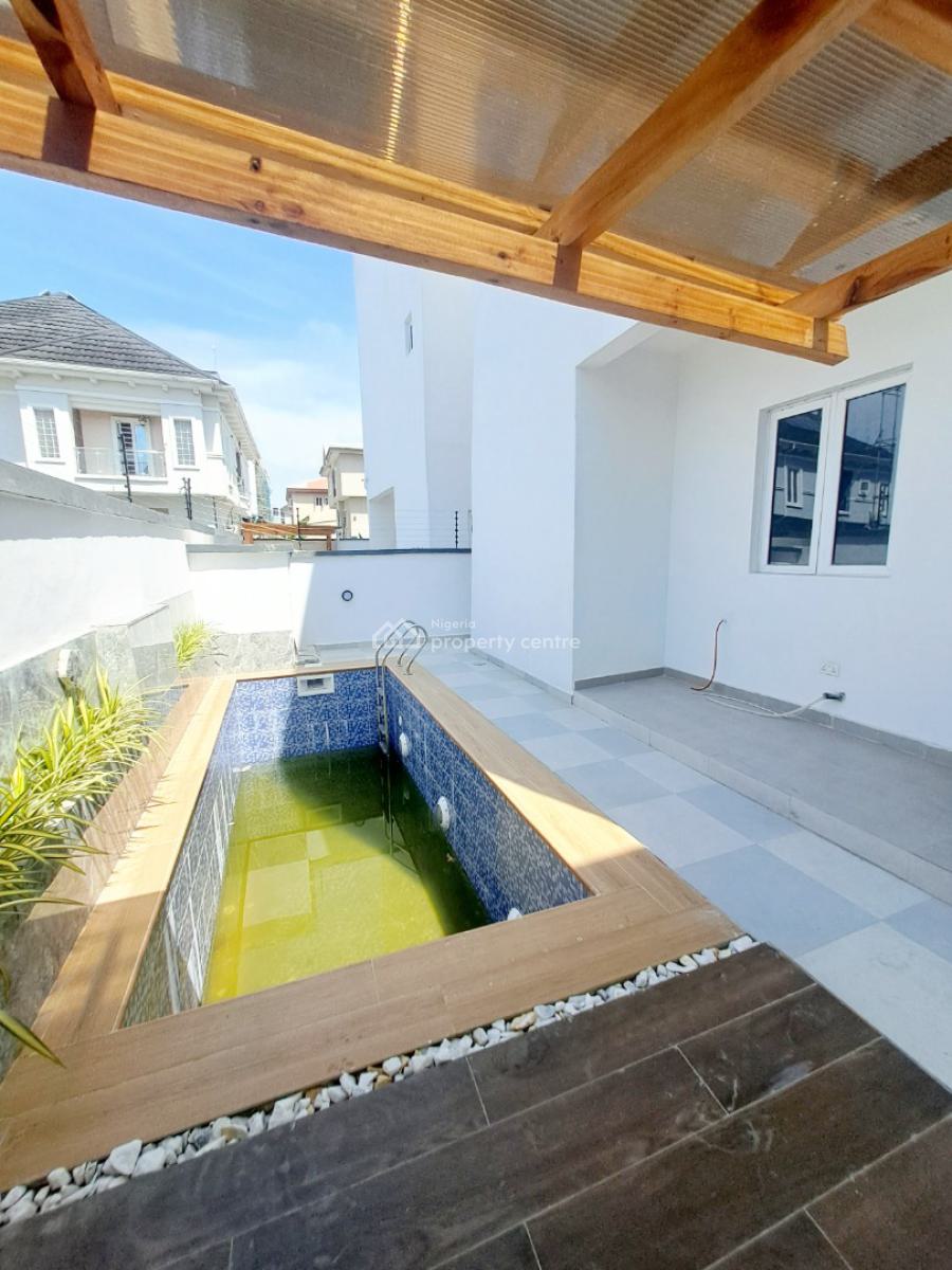 Newly Built 5 Bedroom Detached with 2 Room Bq, Pool Cinema & Gym Room, Chevron Drive, Lekki, Lagos, Detached Duplex for Sale