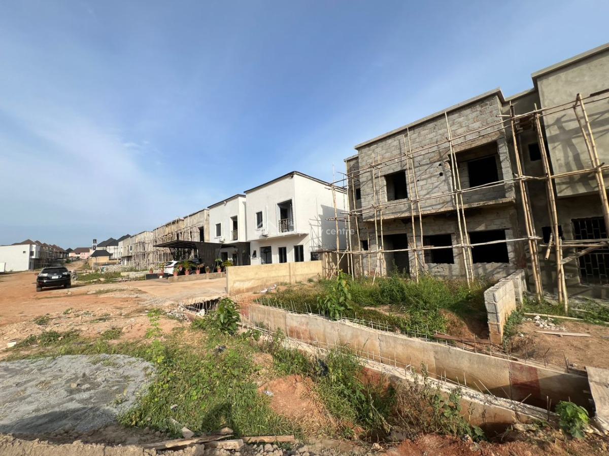 Luxury 3 Bedrooms Ensuite with Bq Carcass, Karsana, Abuja, Terraced Duplex for Sale